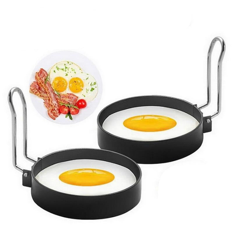 Egg Rings 4 Pack Stainless Steel Pancake Mold for Frying Eggs and Omelet