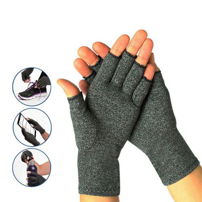 Comfy Brace Arthritis Hand compression Gloves Fingerless Breathable Design