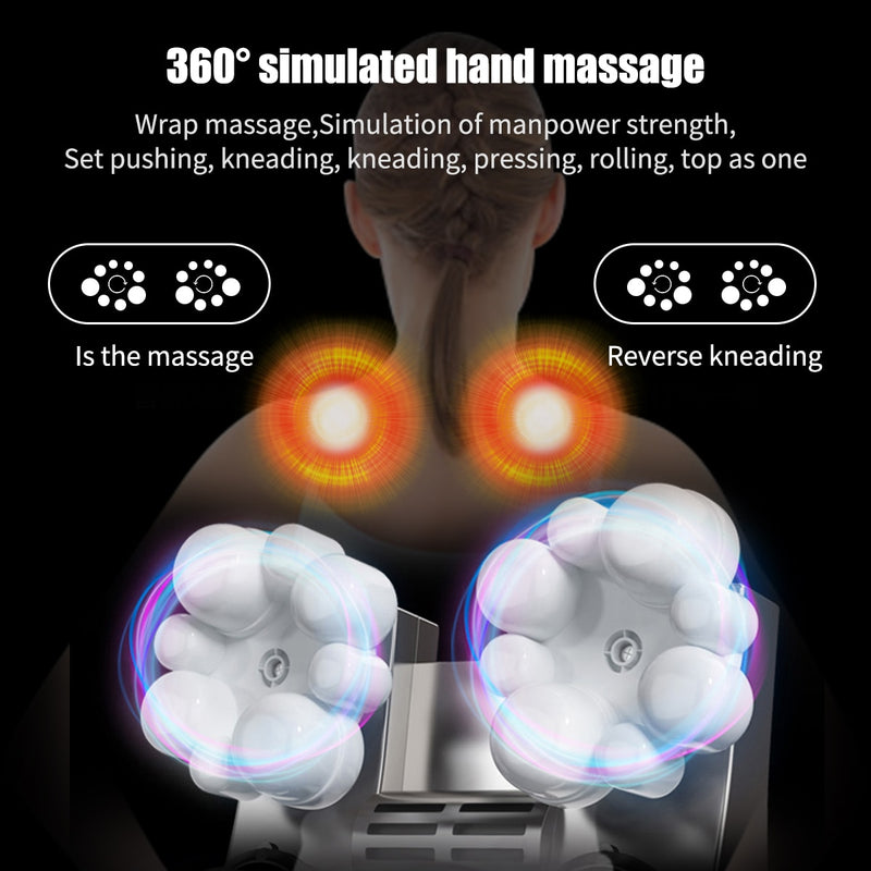 Neck & Back Massager With Heat - For Neck Back Sholder Muscle Pain Relief