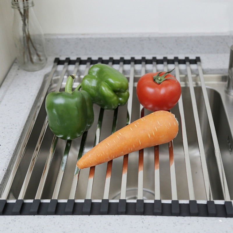 Roll Up Dish Drying Rack - For Kitchen Sink Counter
