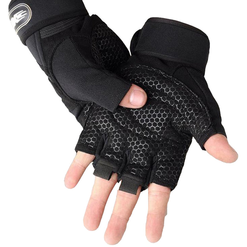 Workout Gloves Men and Women - With Wrist Support for Weight Lifting