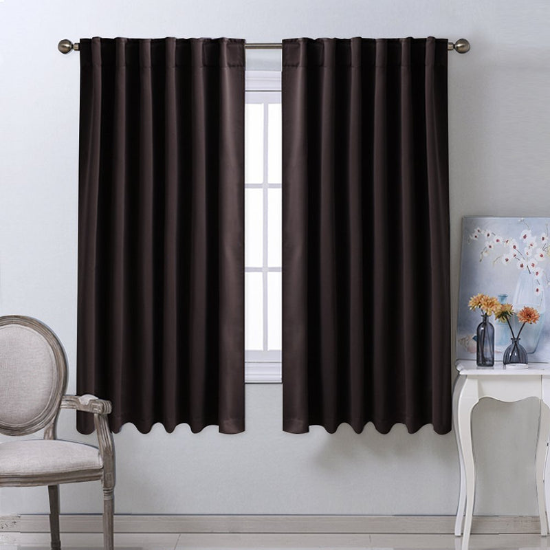 Room Darkening Thermal Insulated Blackout Curtain - For Living Room Bedroom