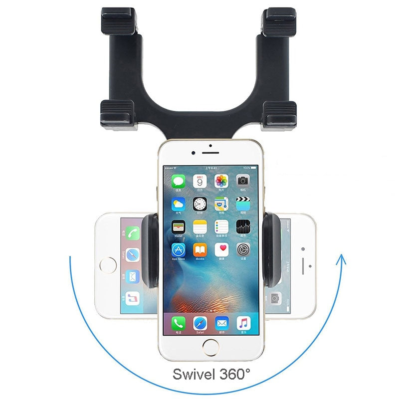 Cell Phone Holder Rearview Mirror Mount Holder