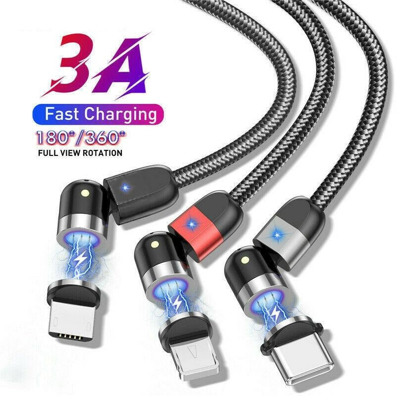 Magnetic Charging Cable - Nylon Braided Cord