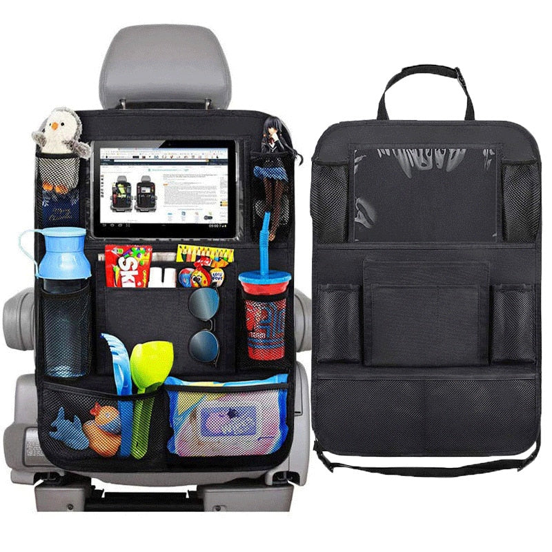 Backseat Car Organizer Storage Bag With 9 Storage Pockets