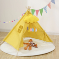 Teepee Tent For Kids Childrens Playhouse With Wooden Poles