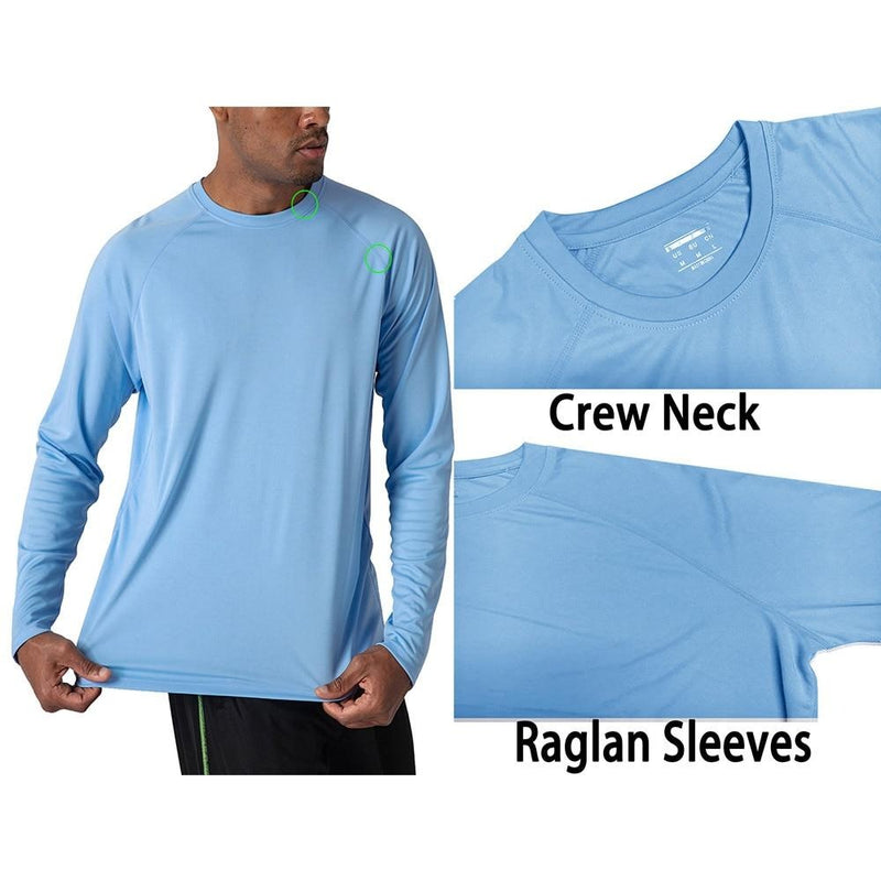 Dreamy Sundays Men's Long Sleeve Lightweight Shirts - Sun Protection For Fishing Hiking Running