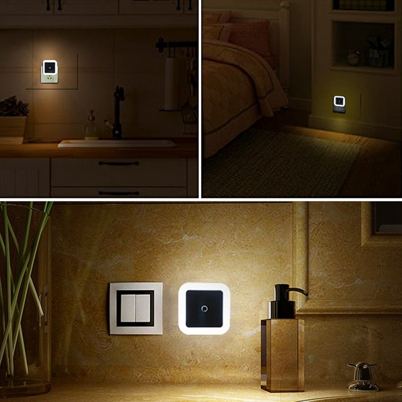 LED Night Light - Ideal for Bedroom Bathroom Nursery Kitchen Basement