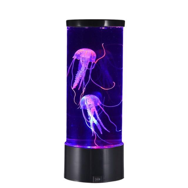Large LED Jellyfish Lava Lamp Aquarium Kids Night Light