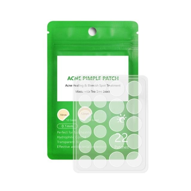 Acne Treatment Pimple Patch - Hydrocolloid Facial Stickers (22 pcs)