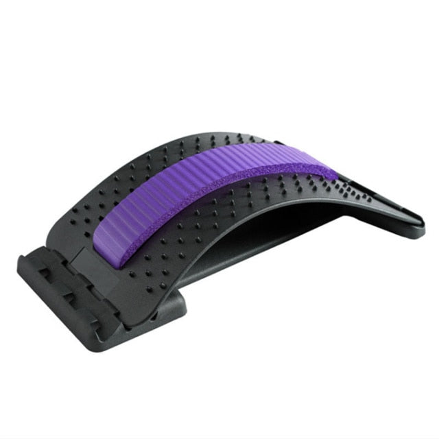 Back Stretching Device - Back Massager With Multi-Level Lumbar Support For Bed Chair Car