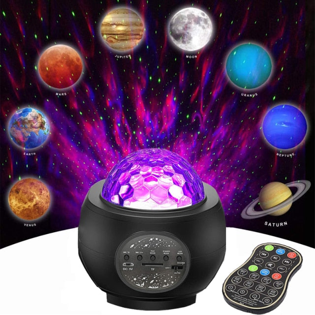 Star Projector & Night Light With Remote Control Auto-Off Timer