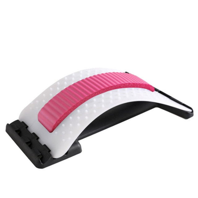Back Stretching Device - Back Massager With Multi-Level Lumbar Support For Bed Chair Car