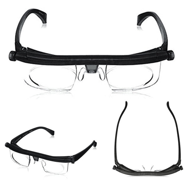 Adjustable Glasses Non-Prescription Lenses for Nearsighted Farsighted