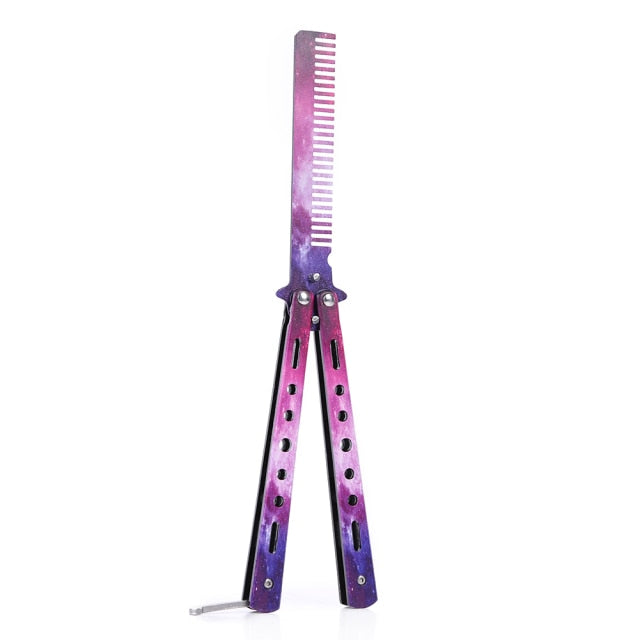 2 Pieces Butterfly Combs Stainless Steel Hair Styling Tool