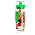 Sport Fruit Infuser Water Bottle With Flip Top Lid & Anti-Slip Grips