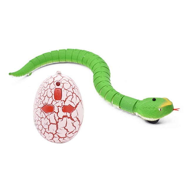 Realistic Remote Control RC Snake Toy 16 Inch With Egg-Shaped Infrared Controller