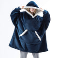 Oversized Microfiber Sherpa Wearable Blanket With Hoodie