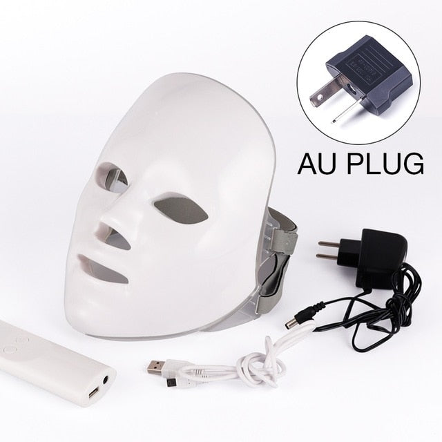 LED Face Mask Light Therapy Facial Skin Care Mask For Acne Reduction